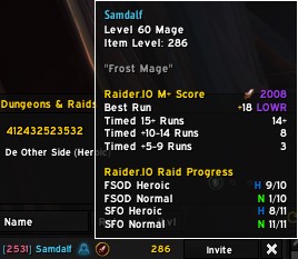 Raider.io addon